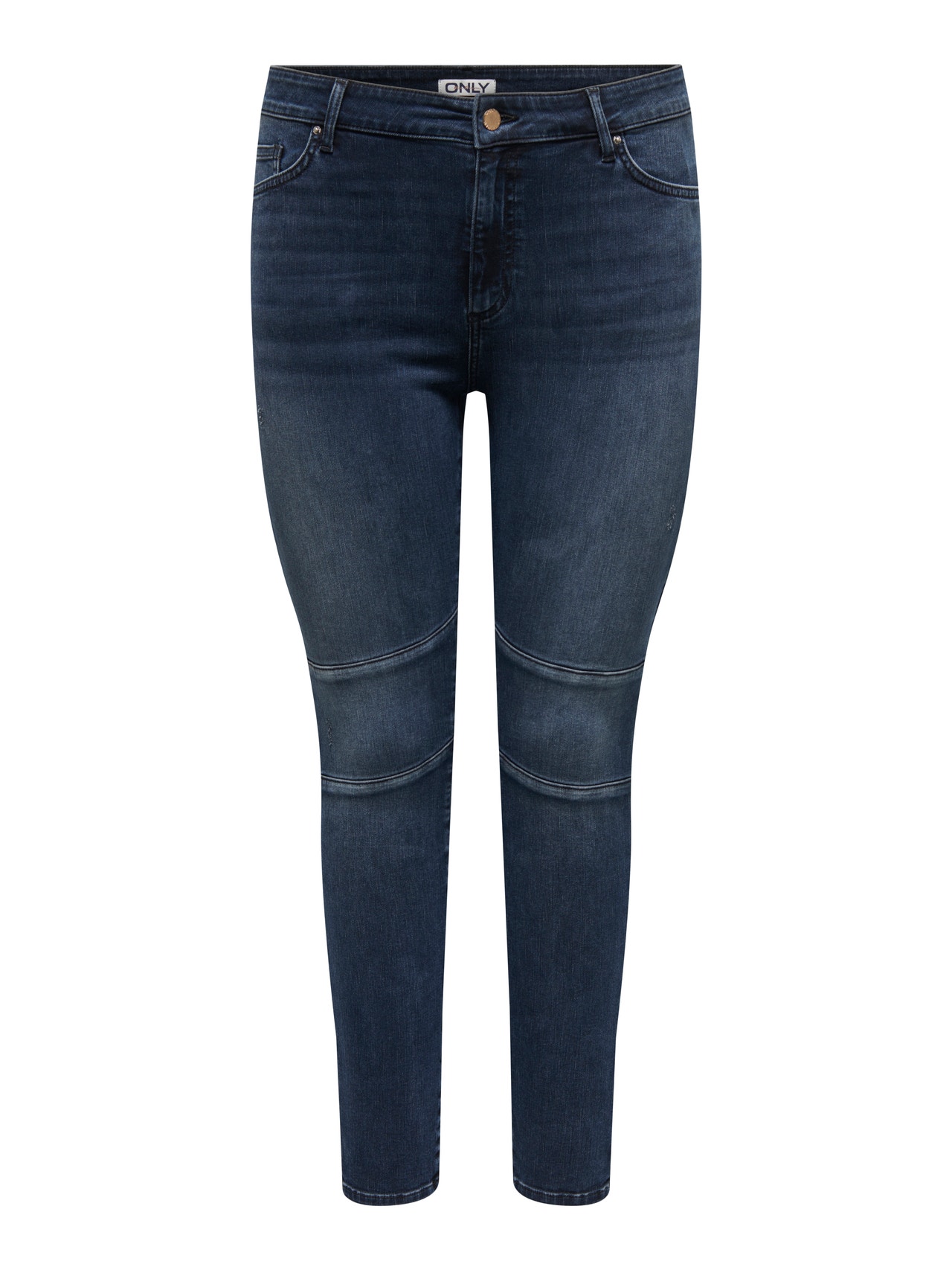 ONLY CARWilly reg ankl Skinny fit jeans -Blue Black Denim - 15266401