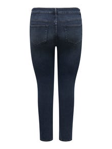 ONLY Curvy CARWilly reg ankl Skinny fit jeans -Blue Black Denim - 15266401