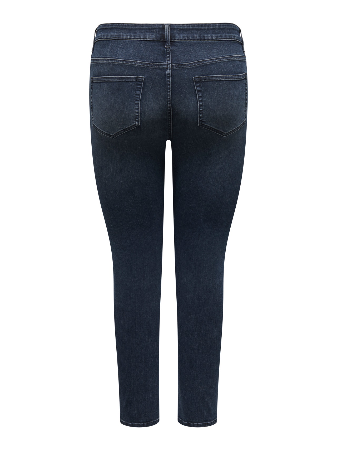 ONLY Skinny fit Regular waist Jeans -Blue Black Denim - 15266401