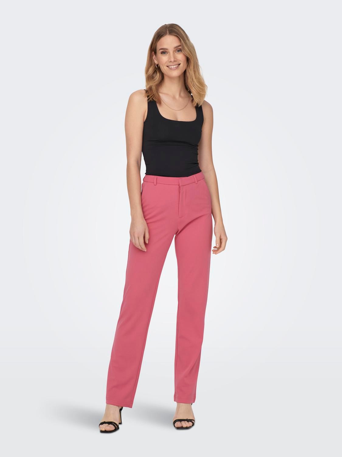 ONLY Straight fitted Trousers -Desert Rose - 15266403