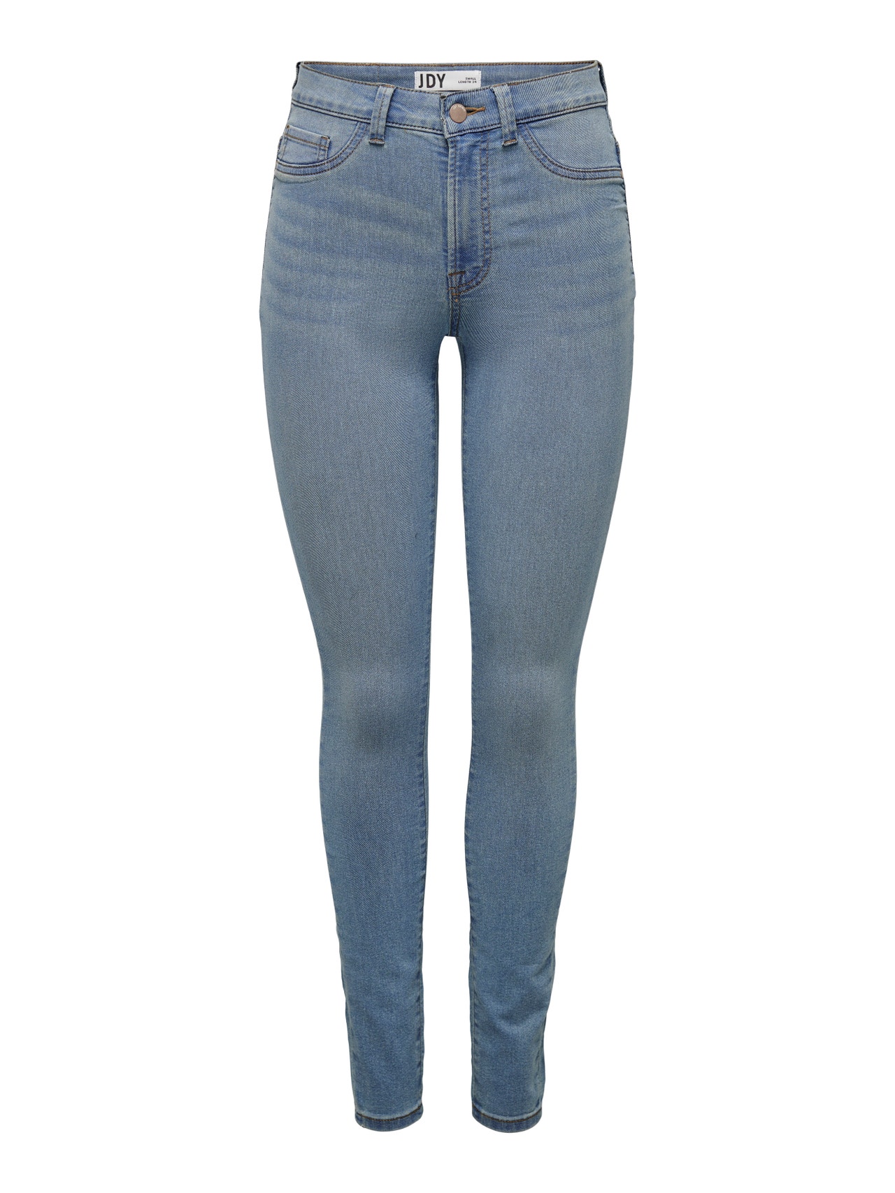 ONLY Skinny Fit High waist Jeans -Light Blue Denim - 15266425
