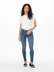 ONLY Skinny Fit High waist Jeans -Light Blue Denim - 15266425