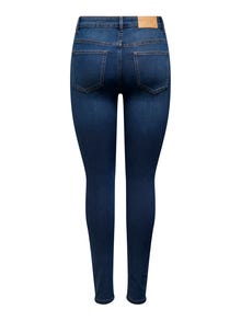 ONLY JDYTulga høy Skinny fit jeans -Dark Blue Denim - 15266427