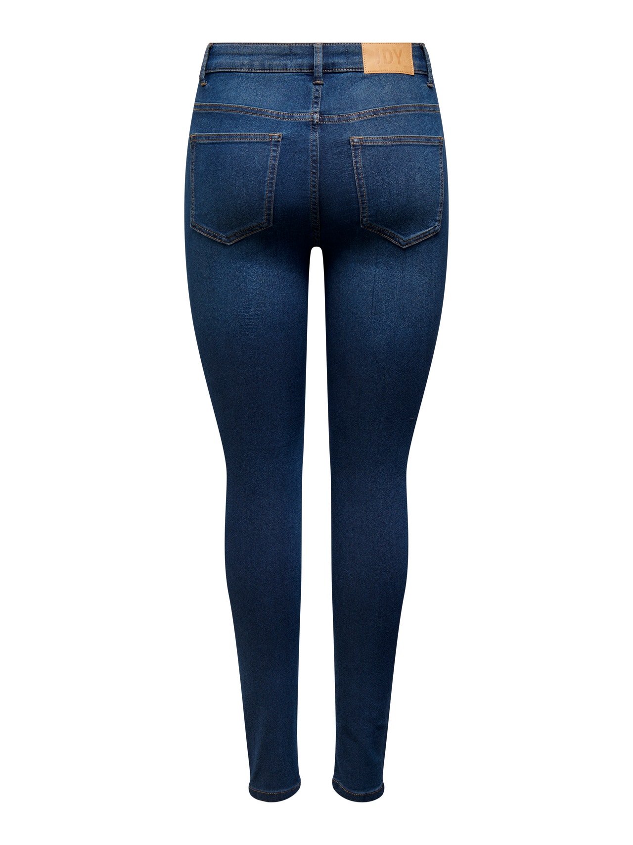 ONLY Jeans Skinny Fit Taille haute -Dark Blue Denim - 15266427
