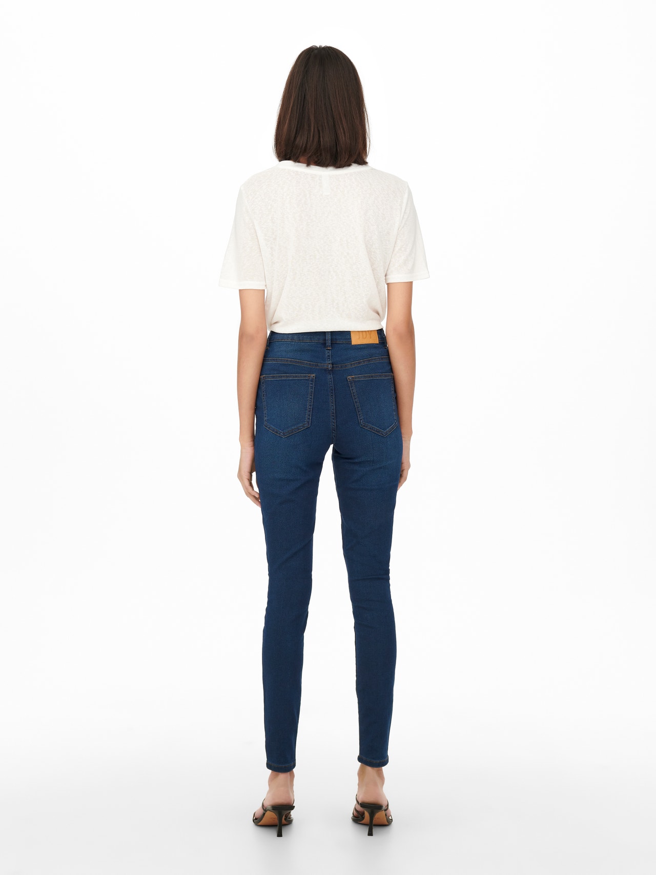 ONLY JDYTULGA HIGH waist SKINNY Jeans -Dark Blue Denim - 15266427