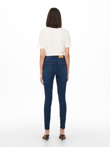 ONLY JDYTulga høy Skinny fit jeans -Dark Blue Denim - 15266427