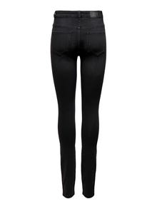 ONLY Jeans Skinny Fit Taille haute -Dark Grey Denim - 15266428