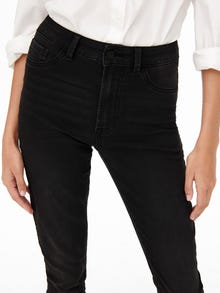 ONLY Skinny Fit High waist Jeans -Dark Grey Denim - 15266428