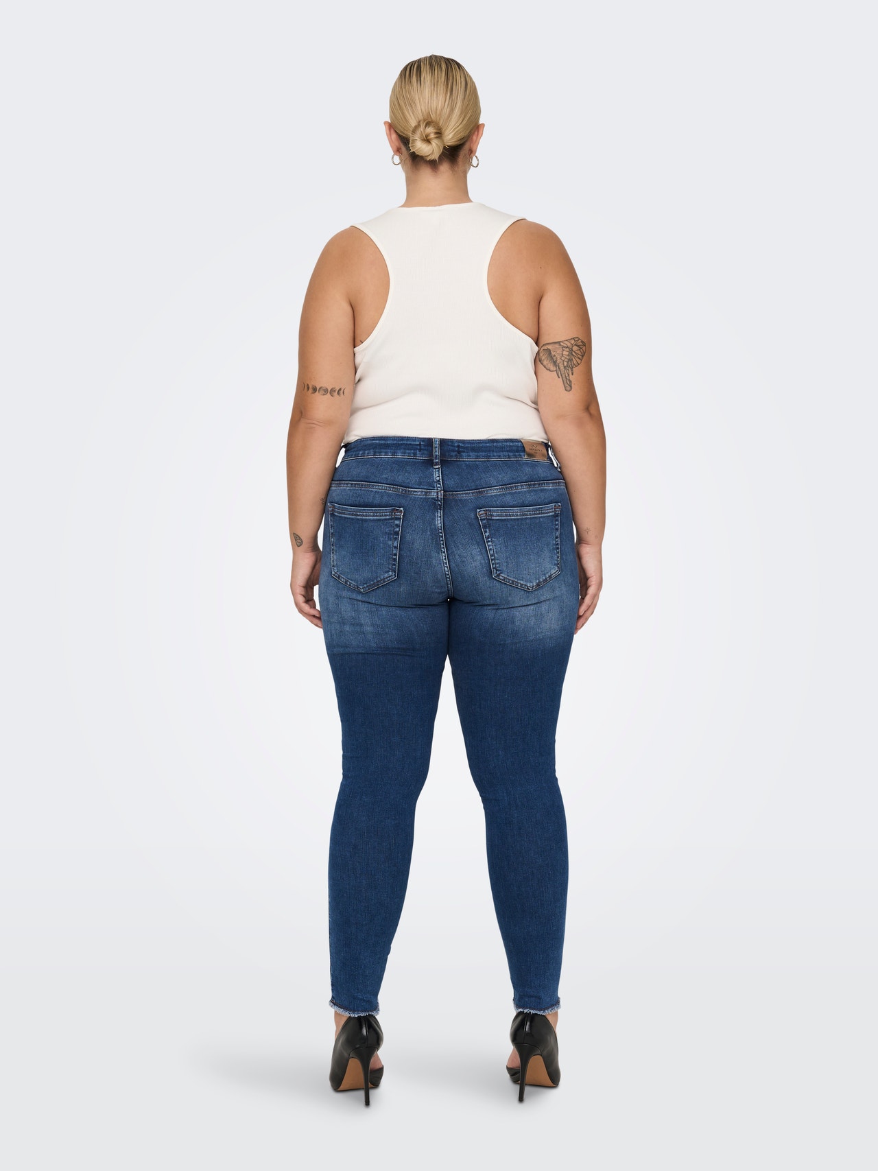ONLY Skinny Fit Jeans -Dark Blue Denim - 15266440