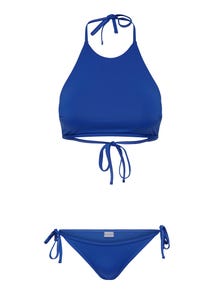 ONLY Halterneck-prydd Bikini -Mazarine Blue - 15266465