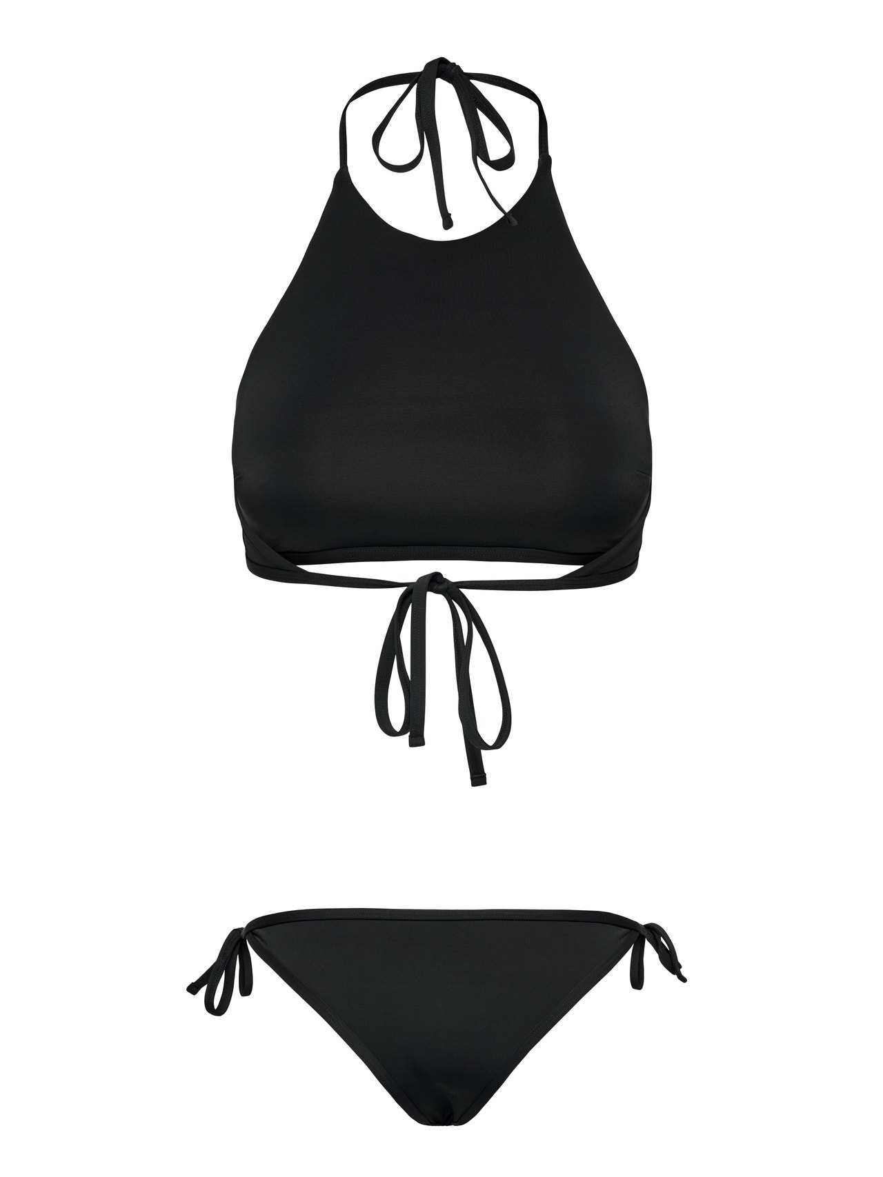 ONLY Halterneck Bikini sæt -Black - 15266465