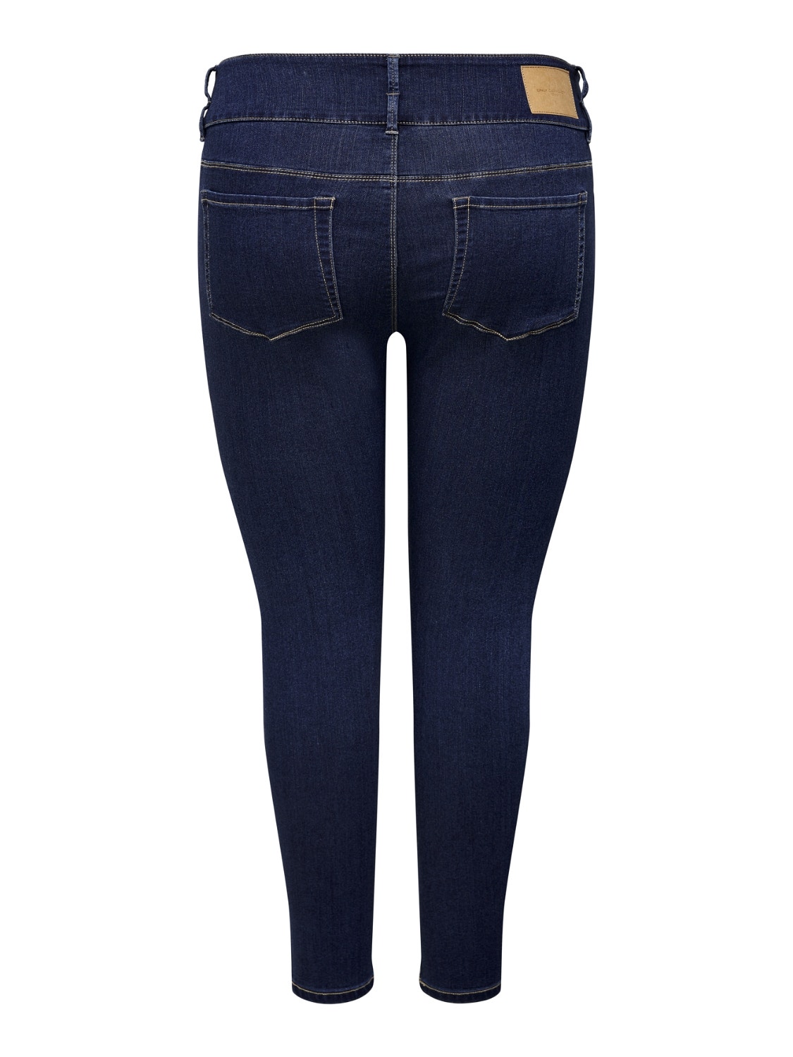 ONLY Curvy CARAnna highwaisted Skinny fit jeans -Dark Blue Denim - 15266469