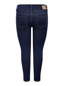 ONLY Skinny Fit Hohe Taille Jeans -Dark Blue Denim - 15266469