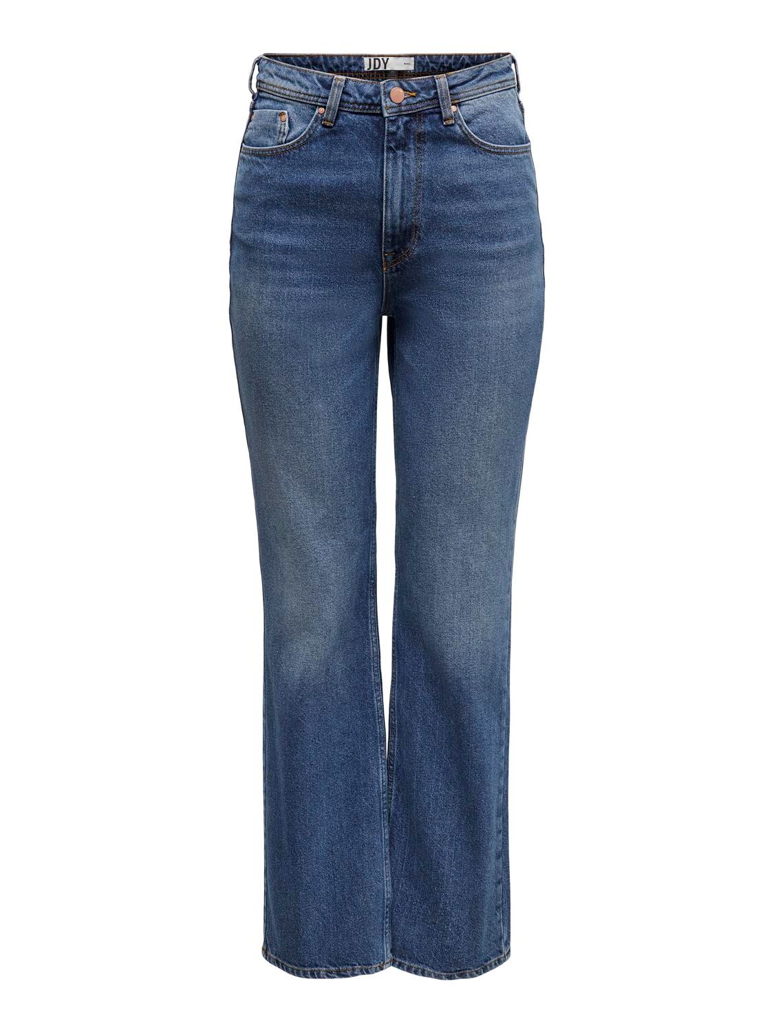 ONLY JDYDICHTE HW WIDE DB Loose fit-jeans -Dark Blue Denim - 15266479