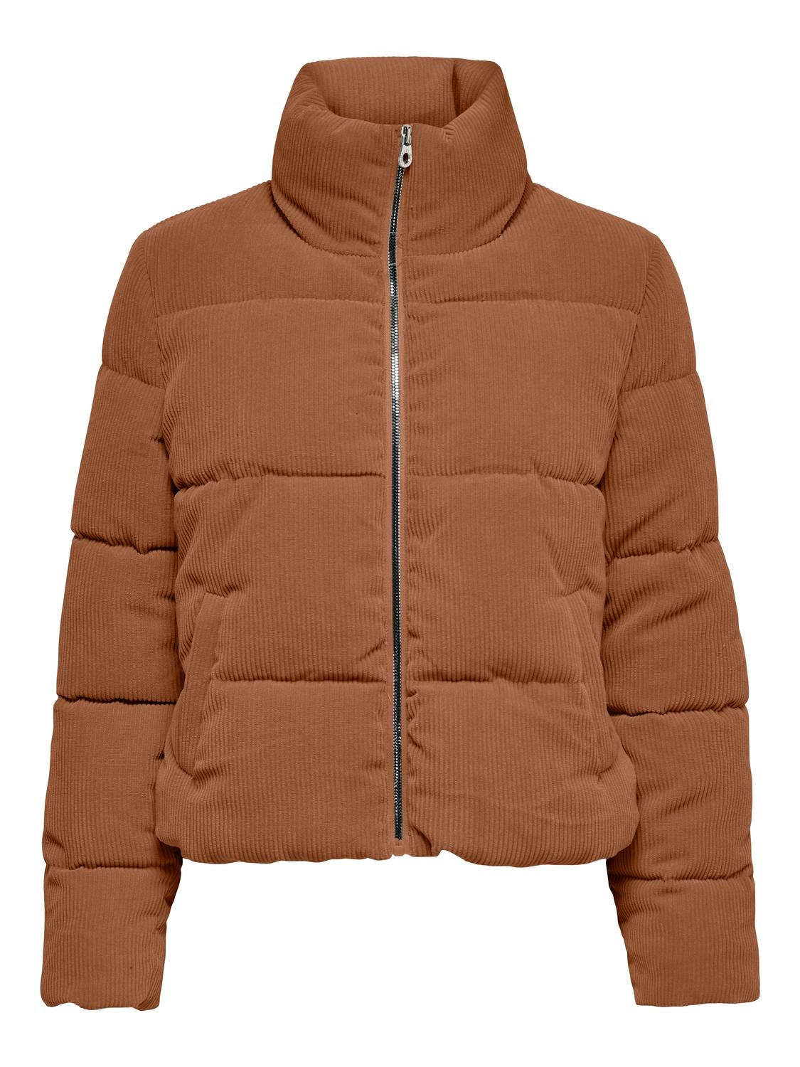 Corduroy Puffer Jacket | Medium Brown 
