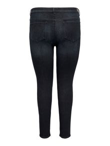 ONLY Skinny fit Mid waist Curve Jeans -Black - 15266697