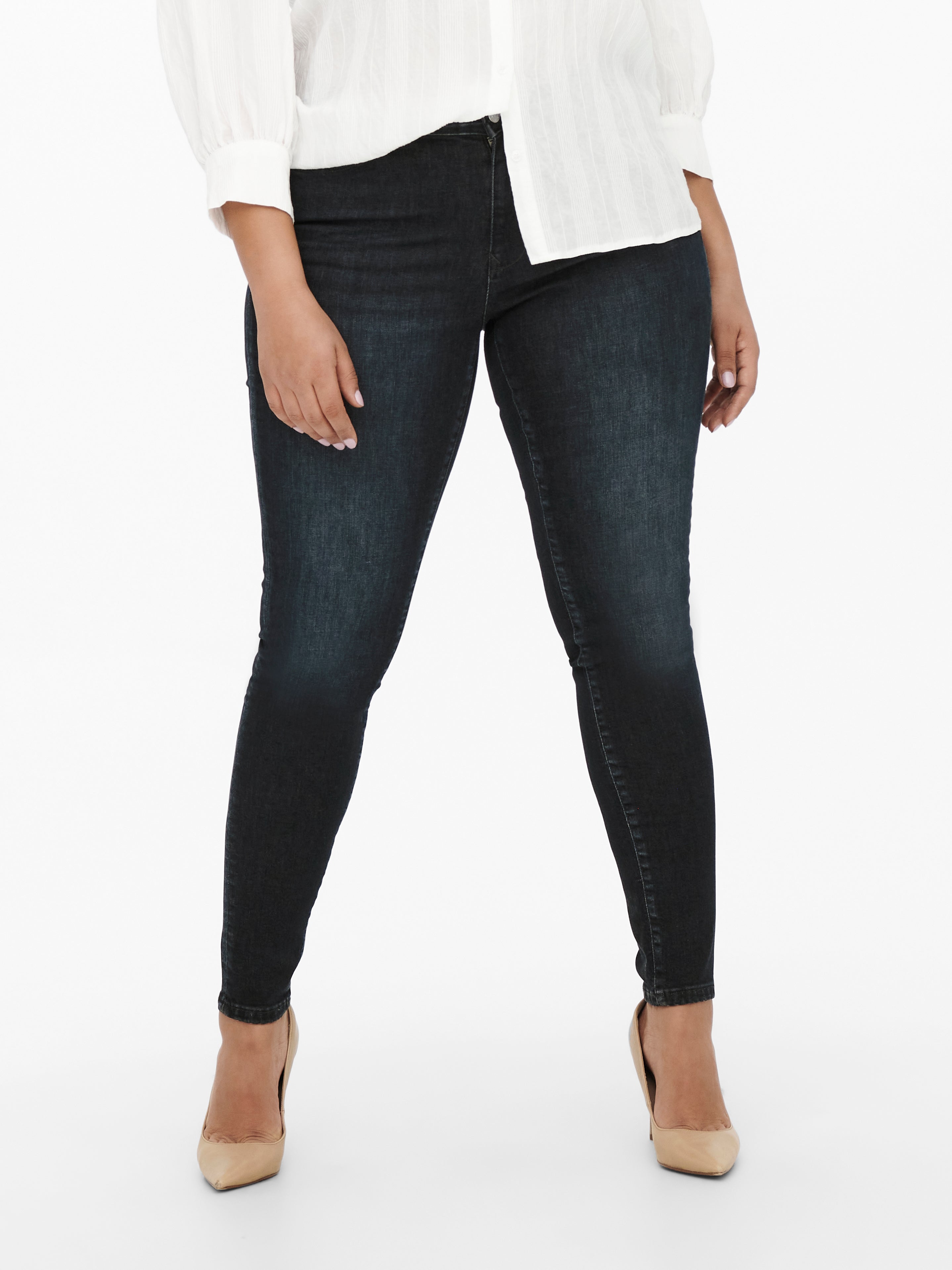 Carloral Mittlere Taille Skinny Fit Jeans