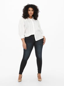 ONLY Skinny fit Mid waist Curve Jeans -Black - 15266697