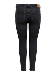 ONLY Curvy CARWiser reg dest Skinny fit jeans -Black - 15266787
