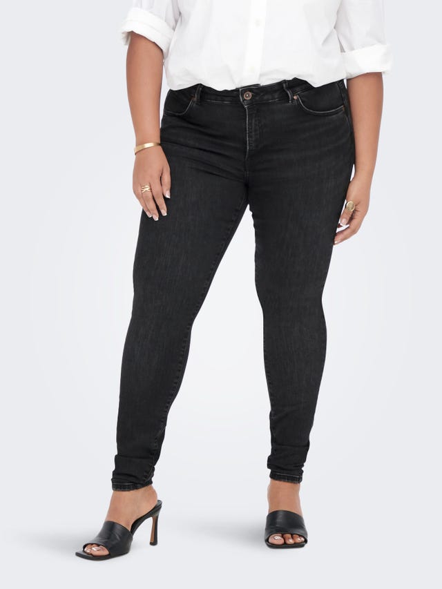 ONLY Curvy CARWiser regular con detalle de roturas Jeans skinny fit - 15266787