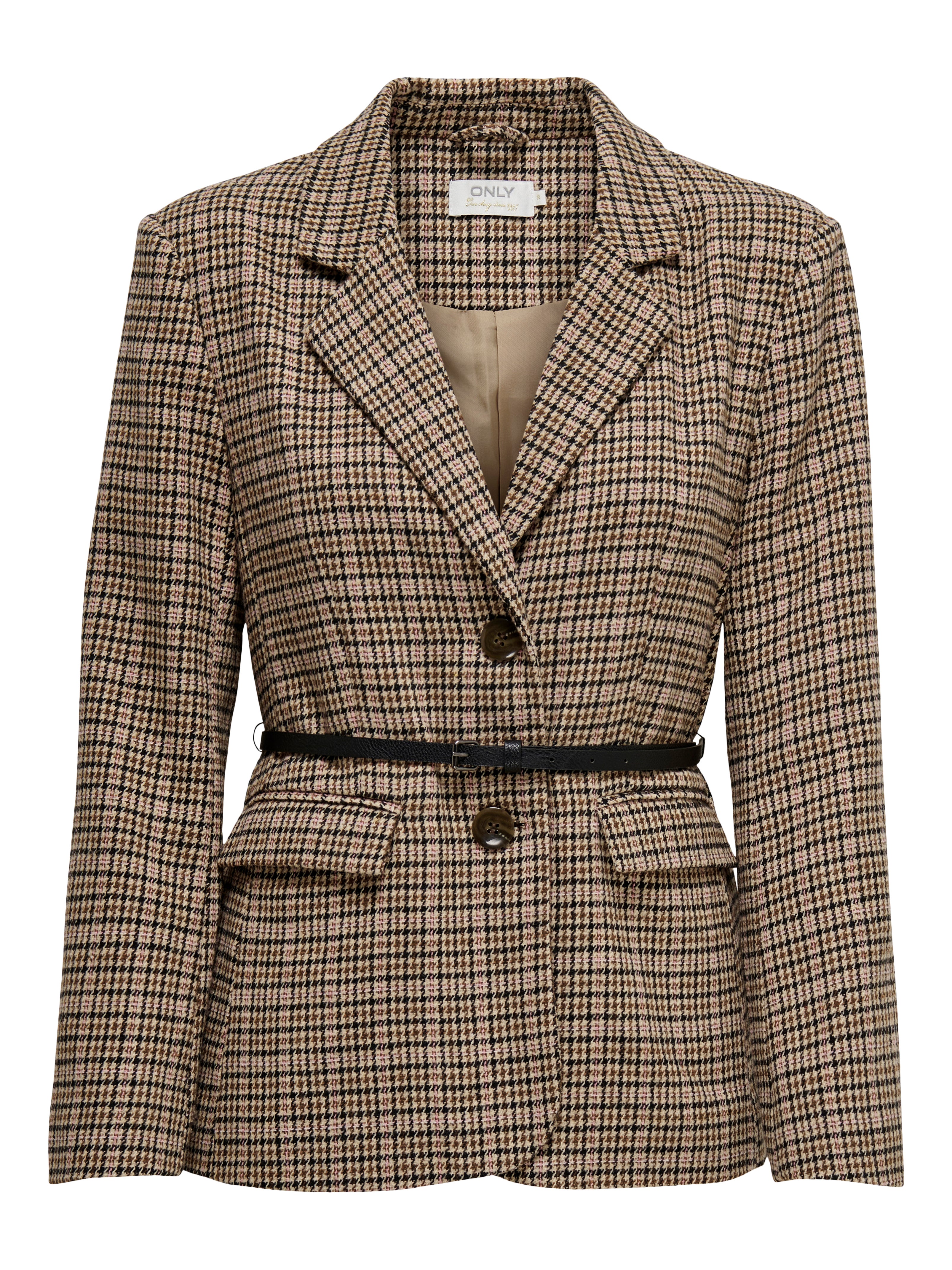Wool check Blazer | Beige | ONLY®