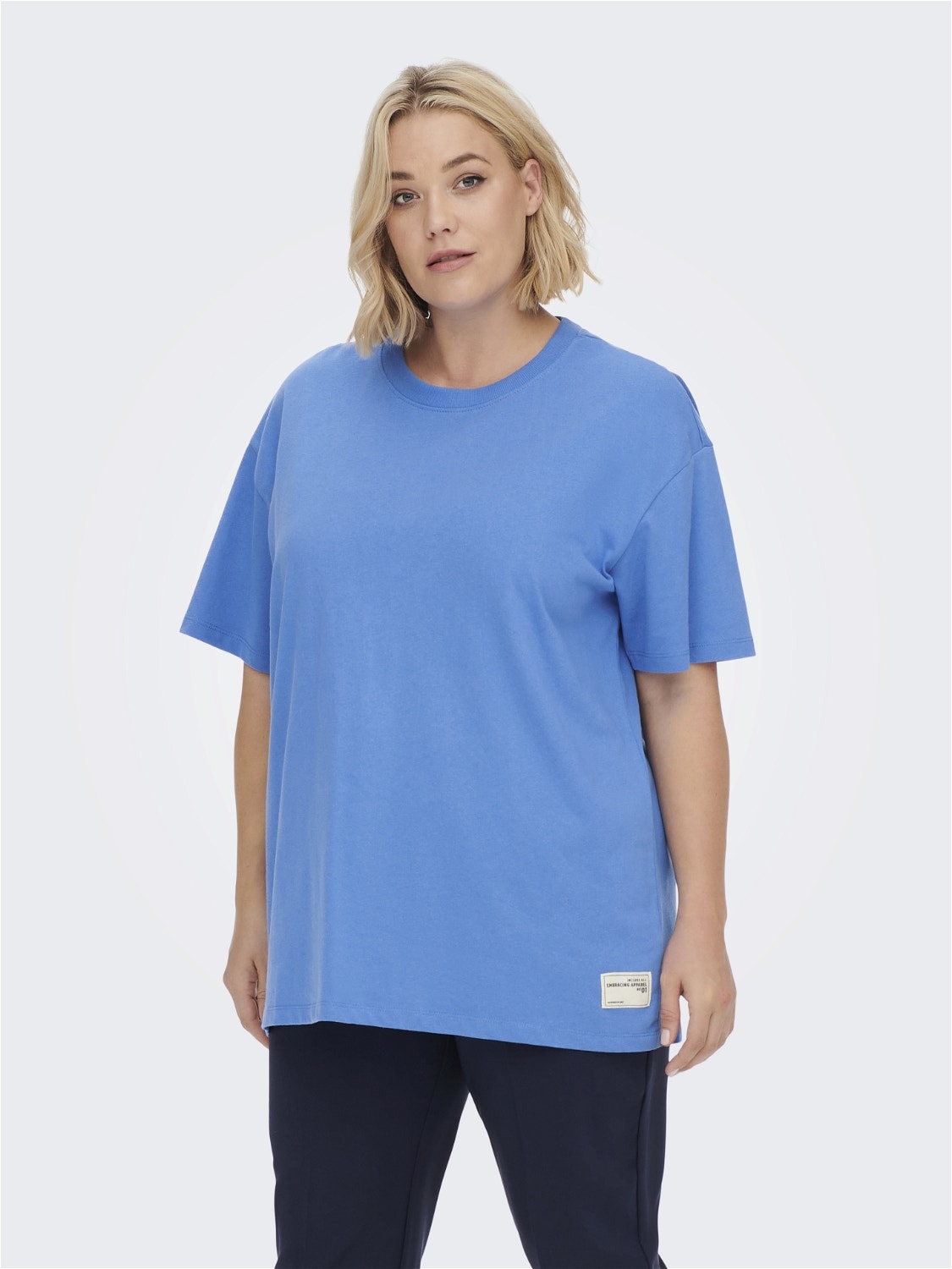 ONLY Curvy Boxy Fit T-Shirt -Super Sonic - 15266932