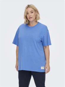 ONLY Curvy Boxy Fit T-Shirt -Super Sonic - 15266932