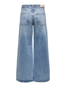 ONLY ONLVela Extra Wide High Waist Jeans -Medium Blue Denim - 15267017