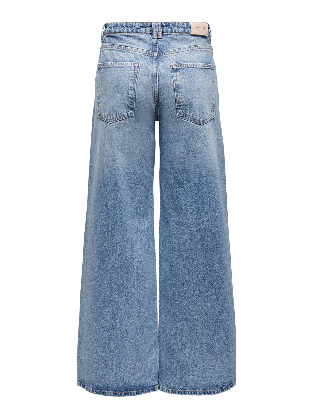 ONLY ONLVELA High Waist EXtra WIDE Jeans -Medium Blue Denim - 15267017