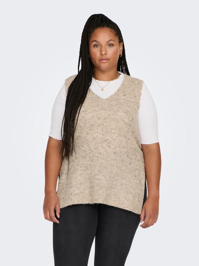 ONLY Curvy knitted Waistcoat - 15267072