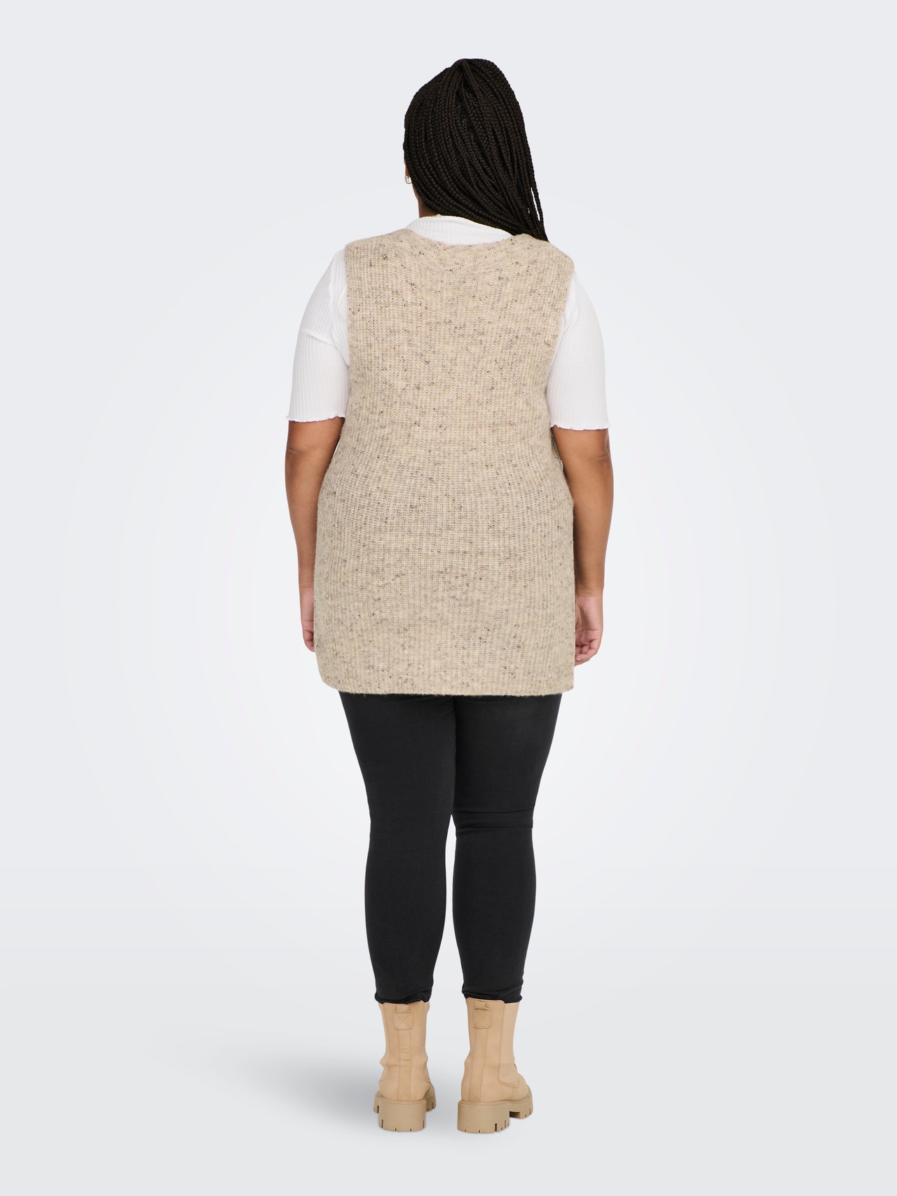 ONLY O-Neck Pullover -Pumice Stone - 15267072