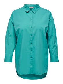 ONLY Oversize Fit Button-down collar Shirt -Baltic - 15267159