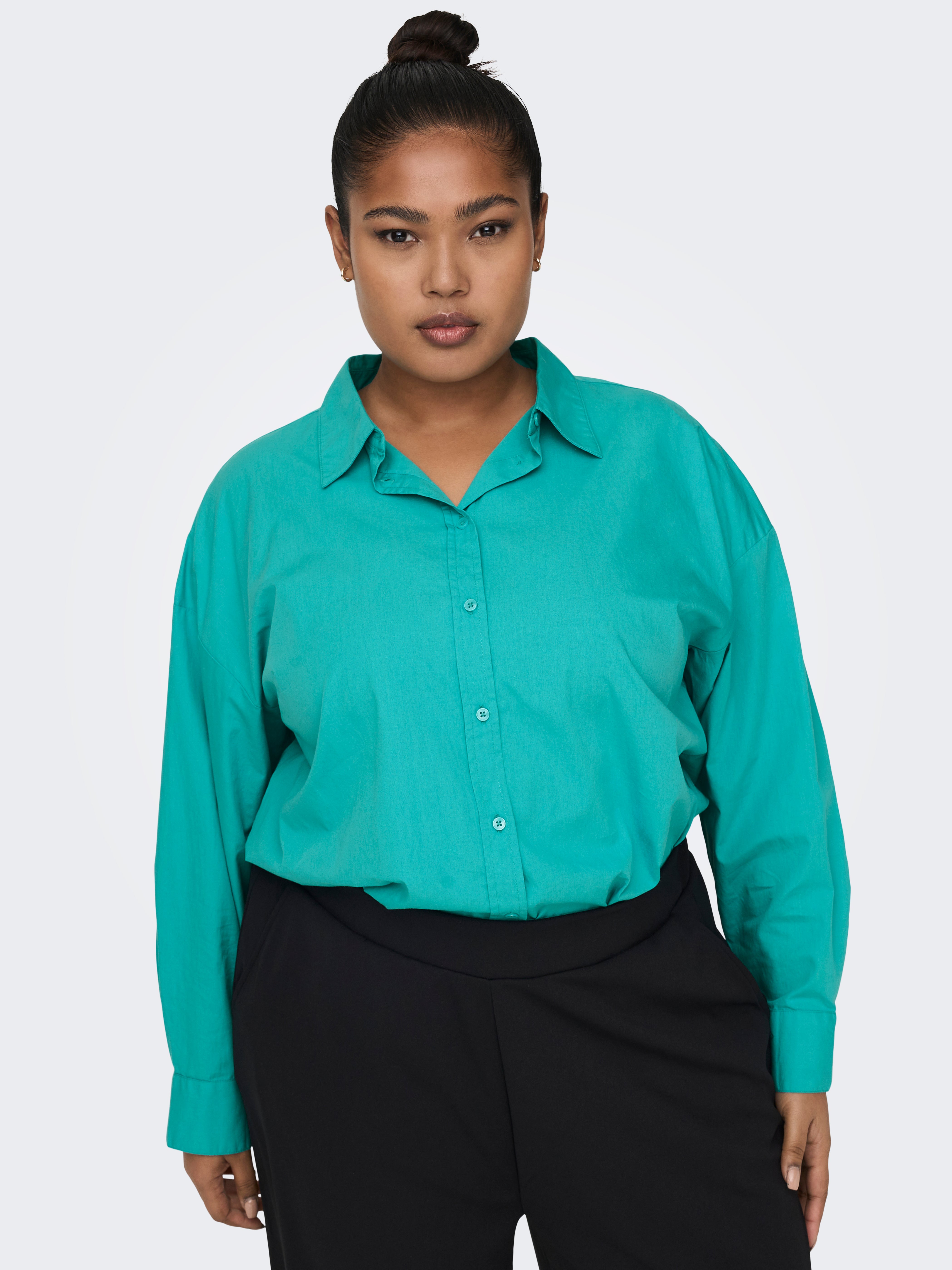 womens turquoise dress shirt