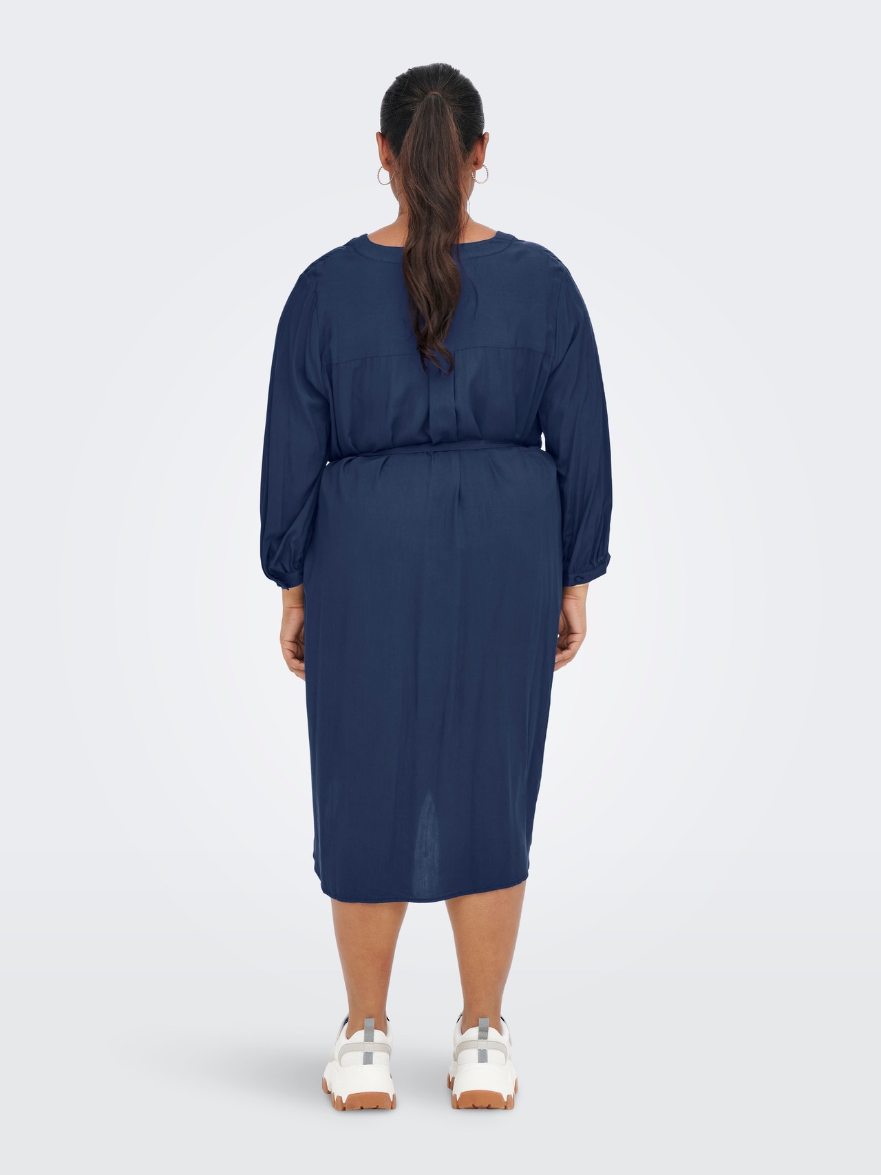 ONLY Regular fit V-Hals Lange jurk -Patriot Blue - 15267161