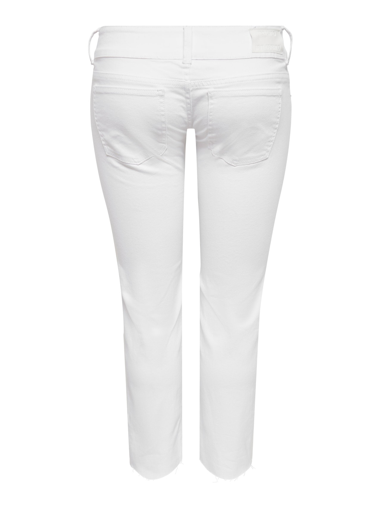 ONLY Flared fit Super low waist Jeans -White - 15267236
