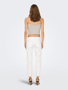ONLY Ausgestellt Sehr niedrige Taille Jeans -White - 15267236