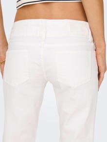 ONLY Flared Fit Super low waist Jeans -White - 15267236