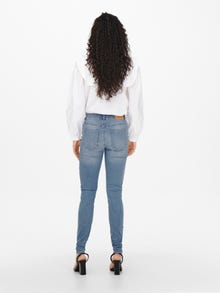 ONLY Skinny Fit Mittlere Taille Jeans -Light Blue Denim - 15267518