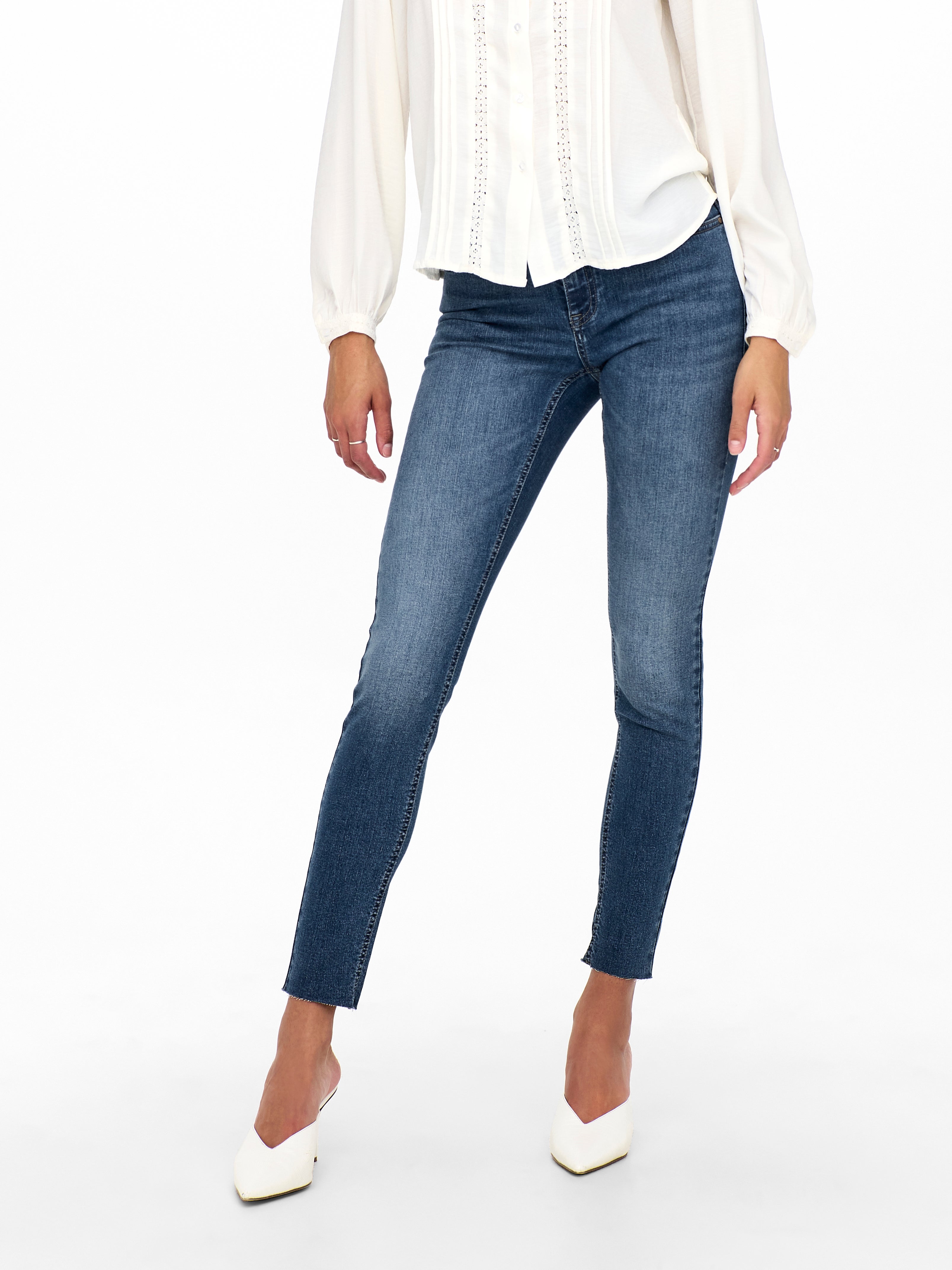 Jdyblume Mittlere Taille Skinny Fit Jeans