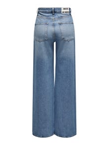 ONLY NEOCaro vide high waist jeans -Light Blue Denim - 15267529