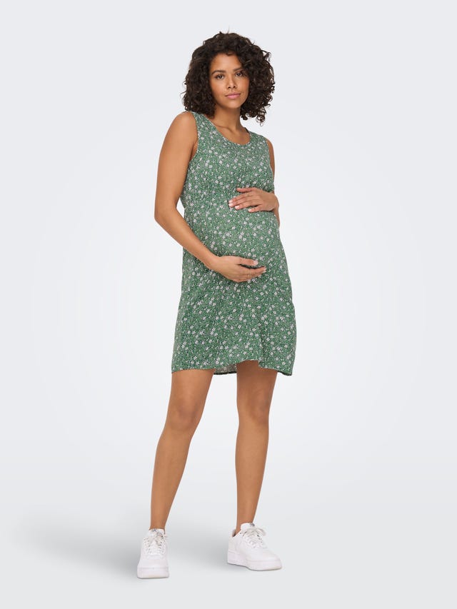 ONLY Regular Fit Round Neck Maternity Short dress - 15267587