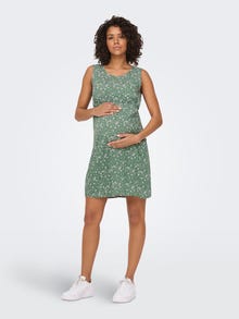 ONLY Normal geschnitten Rundhals Maternity Kurzes Kleid -Fairway - 15267587