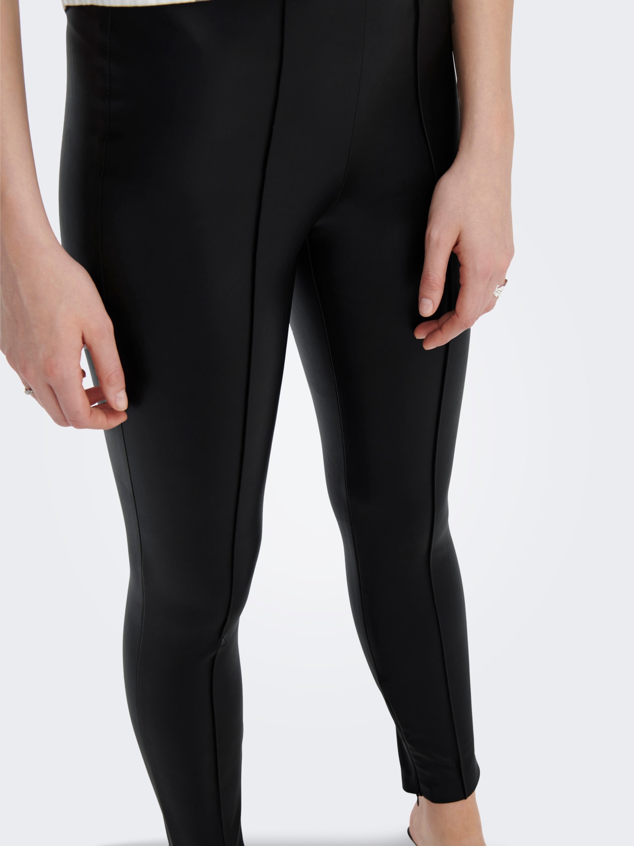 ONLY Coatede leggings -Black - 15267642