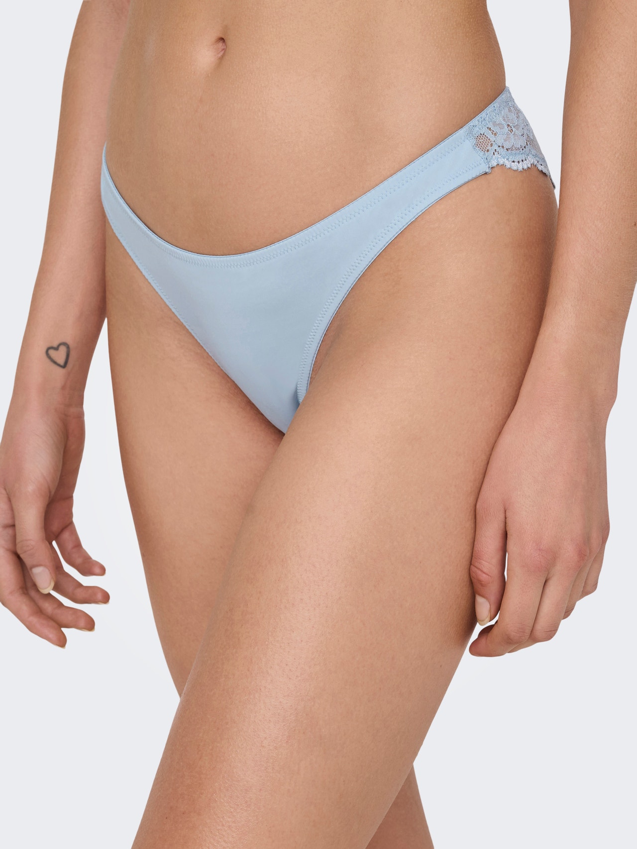ONLY 2-pack brasiliansk spets Briefs -Airy Blue - 15267685
