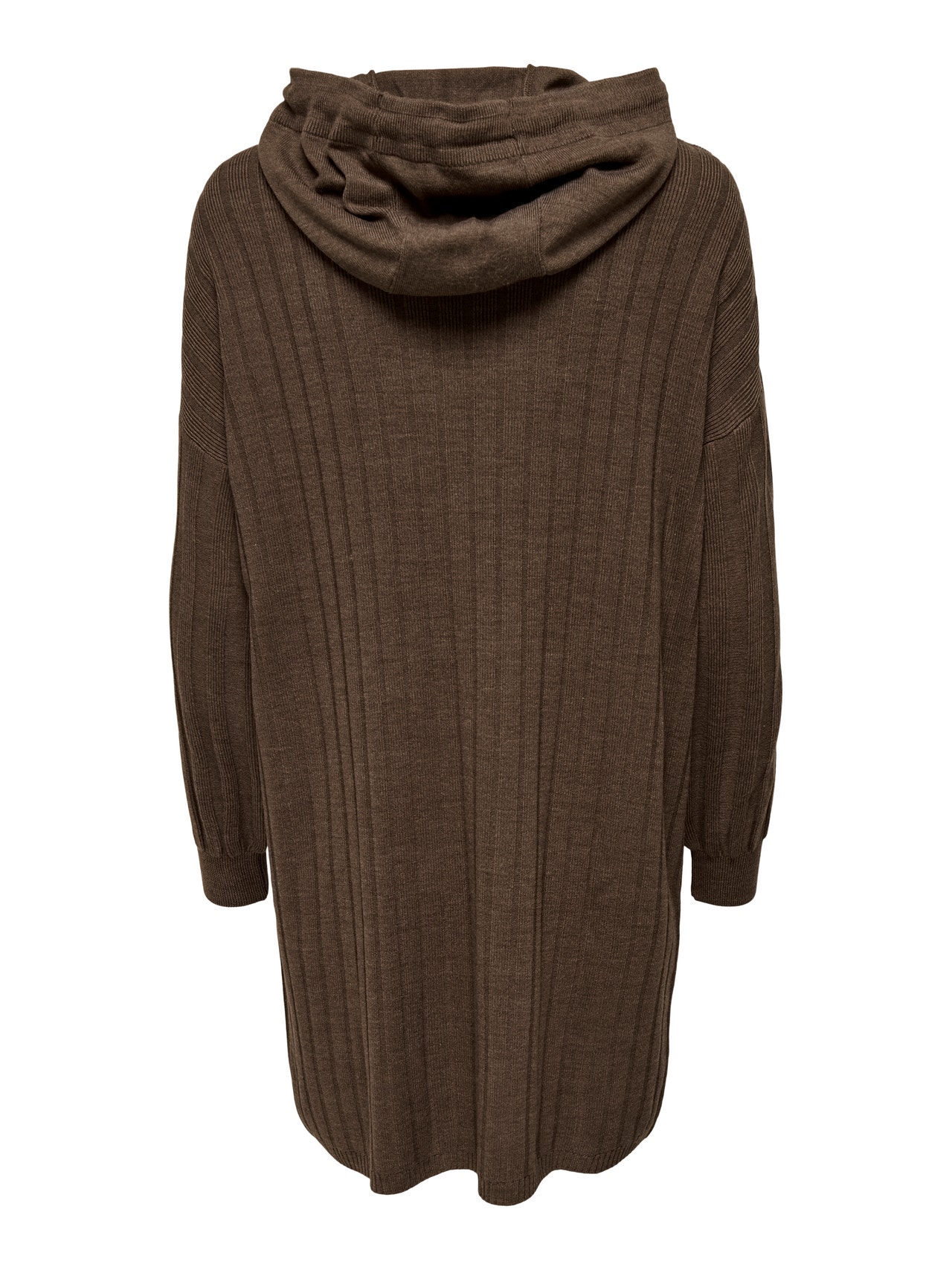 ONLY Knitted hoodie dress -Chestnut - 15267699