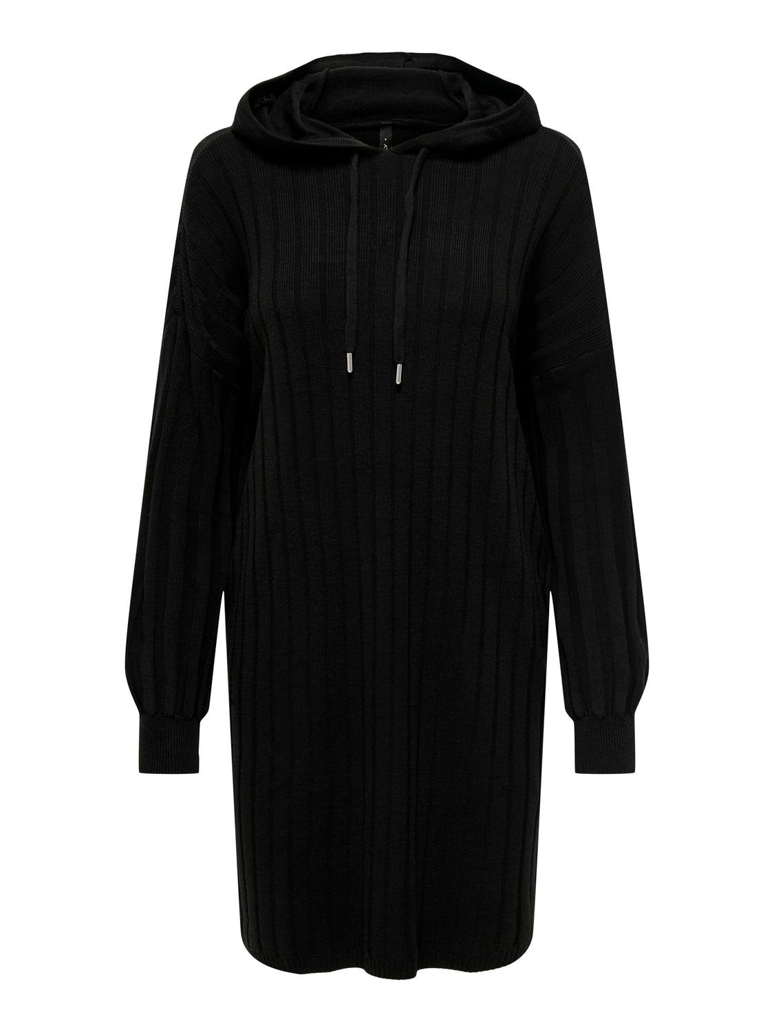 ONLY Longue Robe en maille -Black - 15267699