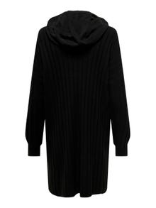 ONLY Lång Stickad klänning -Black - 15267699