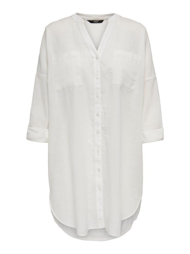 ONLY Loose fit Button down-kraag Mouwuiteinden met omslag Overhemd - 15267738