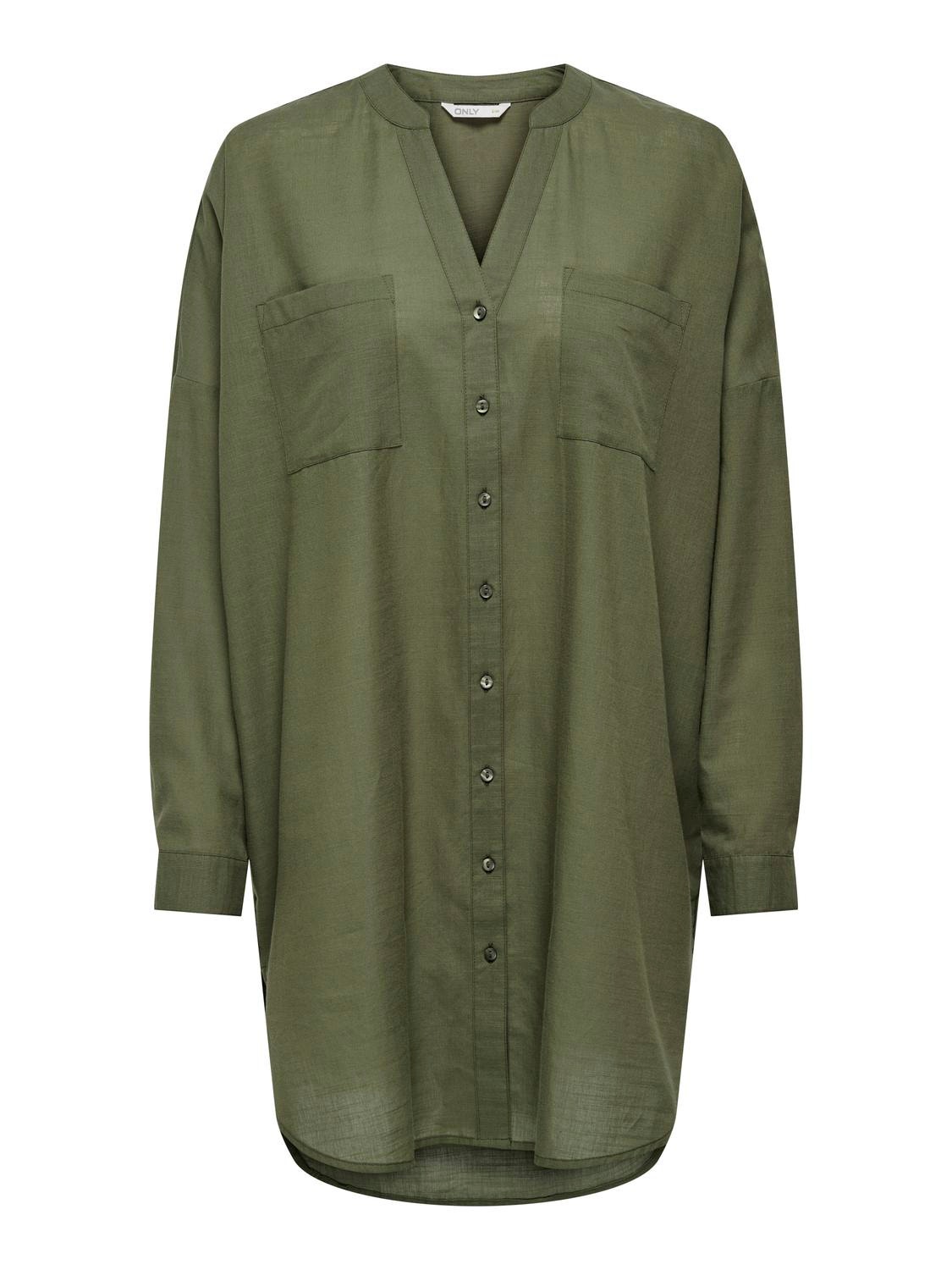 ONLY Loose fit Button down-kraag Mouwuiteinden met omslag Overhemd -Kalamata - 15267738