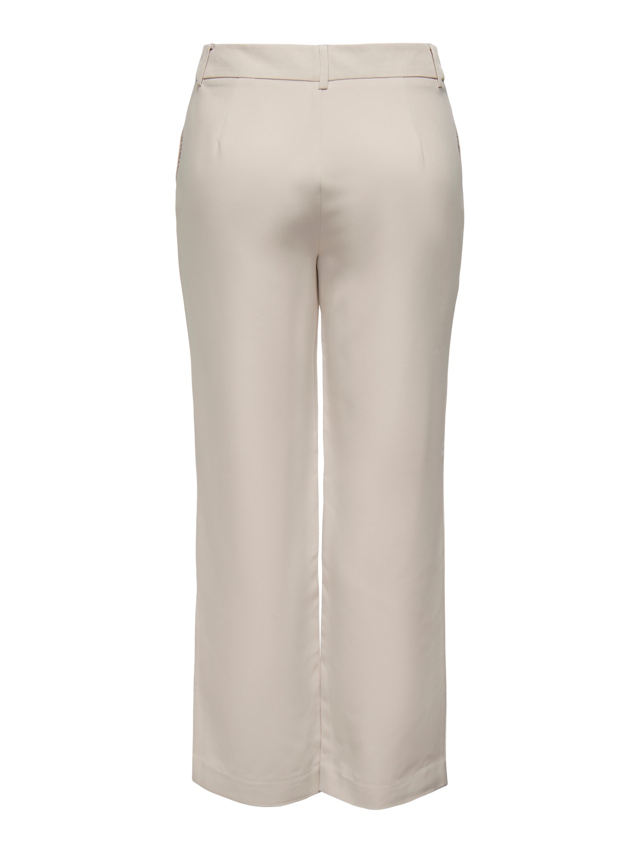 ONLY Pantalons Straight Fit Taille moyenne -Pumice Stone - 15267759